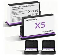 OFFCUP Insta 360x5 Battery Replacement, 2 Pack 2800mAh Batteries Compatible with Insta360 X5 Action Camera Accessories (Only Battery)