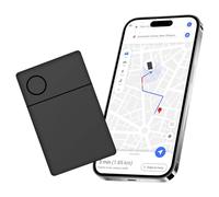 OFFCUP Item Finder, 1pcs 25mm Black Wallet Tracker Card, Smart Bluetooth Wallet Finder Compatible with Find My (iOS only), Locator for Luggage Suitcase Wallet Passport (Android Not Supported)