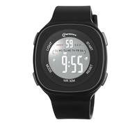 OFFCUP Kids Digital Watch, 30m Waterproof Sports Toddler Watch, PU Band Children's Wrist Watches, Cute LED Electrical Watches for Girls Boys Age 3-11 Indoor and Outdoor (Black-Square)
