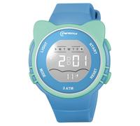 OFFCUP Kids Digital Watch, 30m Waterproof Sports Toddler Watch, PU Band Children's Wrist Watches, Cute LED Electrical Watches for Girls Boys Age 3-11 Indoor and Outdoor (Blue-Ear)