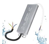 OFFCUP LED Driver, 60W 24V Lighting Transformer, 170-250V AC to 24V DC IP67 Waterproof 2.5A LED Power Supply Constant Voltage Adapter for Outdoor Garden Strip Lights LEDS Lighting Shed Light