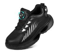 OFFCUP Men's Safety Trainers, Work Shoes with Steel Toe Cap, Lightweight Comfortable, Anti-Slip, Shock Absorption, Mountain Lock, 9UK/43CHINA