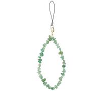 OFFCUP Phone Charm, Natural Crystal Beaded Charms Lanyard, Anti- Lost Charm Wrist Strap Phone Lanyard Wrist Strap Keychain for Wallet Handbag Camera Cell Decoration (Green)
