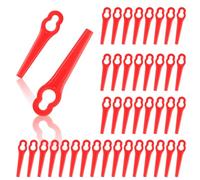 OFFCUP Plastic Grass Trimmer Blades, 70 Pcs Replacement Plastic Blades, 83 mm Lawn Mower Cutting Blades for Einhell GC-CT 18/24 Li、Bosch ART23 LI Accutrim Easytrim Accu Red