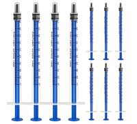 OFFCUP Plastic Syringes, 10pcs No Needle Syringe, 1ml Liquid Measuring Syringe with Luer Slip Tip for Refilling and Measuring Liquids, Scientific Labs Experiment, Feeding Pets (No Needle)