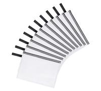 OFFCUP Plastic Wallets B5, 10PCS Zip Lock Bags Document Wallet File Zipper Bags File Folder Document Folders Plastic Pockets Zipper File Wallet for School Office Homework Storage Bag Travel