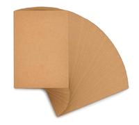 OFFCUP Postcard Paper Cardstock, 108pcs A6 Kraft Blank Message Paper, 250gsm 4x6 Kraft Blank Post Cards (Both Sides Blank) Index Cards Set Blank for DIY, Printable Postcards Set, Round Corners
