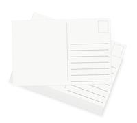 OFFCUP Postcard Paper Cardstock, 108pcs Blank Message Paper, 250gsm 10 * 15cm White Lined Post Cards (Both Sides Blank) Index Cards Set Blank for DIY, Printable Postcards Set, Right Angle
