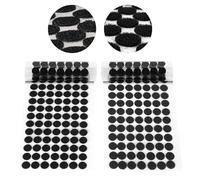 OFFCUP Self Adhesive Dots, 504 Pairs Hook and Loop Self, 10mm Hook and Loop Dots Double Sided Sticky Pads Hook and Loop Self Adhesive Dots Tape Nylon Sticky Coins Tapes for Home Office (Black)