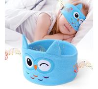 OFFCUP Sleep Headphones, Owl Headband Headphones, Soft Bluetooth Headset Hi-Fi Stereo Super Bass Music Headphones for Men Women Office Nap Travel Yoga Workout Meditation (Blue)
