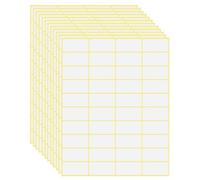 OFFCUP Sticky Labels, 1200pcs Labels Stickers, 38 x 19mm White Sticky Labels Stickers Price Labels Self Adhesive White Labels for Jars Boxes File Folders Envelopes School Office Kitchen