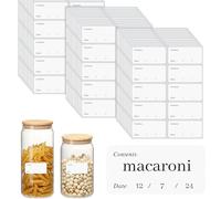 OFFCUP Sticky Labels, 1200pcs Labels Stickers, 38 x 19mm White Sticky Labels Stickers Price Labels Self Adhesive White Labels for Jars Boxes File Folders Envelopes School Office Kitchen