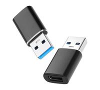OFFCUP USB to USB C Adapter, 2 Pack Type C Female to USB A Male Cable Converte for Apple Watch 10 9, iPhone 14 13 12 11 Pro Max Plus, AirPods, Samsung Galaxy S24 S23 S24 A34