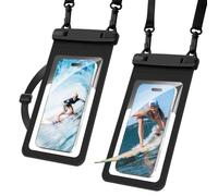 OFFCUP Waterproof Phone Pouch, 2 Pack Large Phone Waterproof Phone Case Dry Bag for iPhone 16 15 14 13 12 11 Pro Max XR SE 2022 Samsung S25 S24 S23 S22 Ultra S21 Huawei P60 Mate 60 up to 7.5"