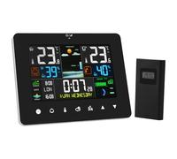 OFFCUP Wireless Weather Station with Sensor, Radio Controlled, Indoor Outdoor Temperature Thermometer, Humidity, Barometric Pressure, Sunrise/Sunset Times