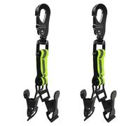 OFFCUP Work Glove Clip, 2PCS Fire Brigade Glove Clip, Glove Holder Clip with Reflective Strips for Belt, Turnout Gear, Firefighter, Guard, Labor Work Clamp Safety (Green)