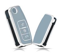 OFFCURVE Car Key Case - Key Fob Cover & Protector, 3-Button, Compatible with Ford Focus, Mondeo, Galaxy, Fiesta, Kuga, Mustang, Edge, Fusion, Escape, Explorer, C-Max, S-Max MK4
