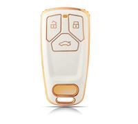 OFFCURVE Car Key Case - Key Fob Cover & Protector - 3 Buttons - Compatible with Audi A3, A4, A5, A6, A7, A8, Q2, Q3, Q5, Q7, S4, S5, S7, S8, SQ5, SQ7, R8, RS4, RS5, RS, TT, TTS, TTRS, B9, D5, F5