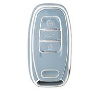OFFCURVE Car Key Cover Car Key Case Key Fob Cover Car Key Protector 3 Buttons Compatible with Audi A3 A4 A5 A6 A7 A8 Q5 Q7 Q8 S4 S5 S6 S7 R8 RS4 RS5 RS6 RS7 TT TTS TTRS E-Tron Quattro