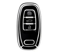 OFFCURVE Car Key Cover Car Key Case Key Fob Cover Car Key Protector 3 Buttons Compatible with Audi A3 A4 A5 A6 A7 A8 Q5 Q7 Q8 S4 S5 S6 S7 R8 RS4 RS5 RS6 RS7 TT TTS TTRS E-Tron Quattro
