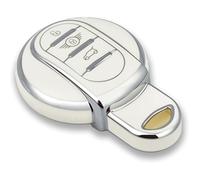 OFFCURVE Car Key Cover Car Key Case Key Fob Cover Car Key Protector 3 buttons Compatible with BMW Mini Cooper S D SD One F54 F55 F56 F57 F60 R56 R57 R58 R59 Cabrio Clubman Countryman