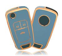 OFFCURVE Car Key Cover Car Key Case Key Fob Cover Car Key Protector Compatible with Chevrolet Aveo Spark Cruze Opel Vauxhall Adam Cascada Mokka Astra Buick Regal Lacrosse