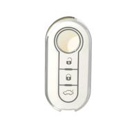 OFFCURVE Car Key Cover Case - Compatible with FIAT 500, Lancia Punto, Panda, Ypsilon, Delta, Grande, Bravo, Musa Flip Falten