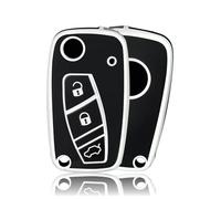 OFFCURVE Car Key Cover Case Compatible with FIAT Grande Punto Evo Panda Bravo Ducato Lancia Ypsilon Lybra Delta Musa Peugeot Boxer Citroen Relay Nemo
