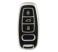 OFFCURVE07 Car Key Case Key Fob Cover - 3 Button Compatible with Audi A1-A8, Q1-Q8, S3-S6, TT, TTS, RS4, RS6