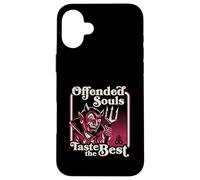 Offended Souls Taste the Best Retro Vintage Dark Humor Devil Case for iPhone 16 Plus