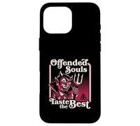 Offended Souls Taste the Best Retro Vintage Dark Humor Devil Case for iPhone 16 Pro Max