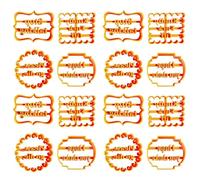 Offensive Cookie Cutters, Inappropriate Funny Bad Language Biscuit Moulds with Rude Sayings, Cuss Words Fondant Stamp Set for Baking (4SET)