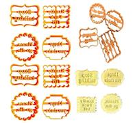 Offensive Cookie Cutters, Inappropriate Funny Bad Language Biscuit Moulds with Rude Sayings, Cuss Words Fondant Stamp Set for Baking (2SET)