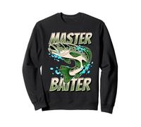 Offensive Fishing Funny Fisher Papa Dad Bass Fathers Day Sweatshirt