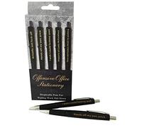 Offensive Office Stationery Novelty Pens Adult Humour Adult Office present For Him Her Birthday Present Fathers Day Funny Office pack of 5