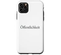 Offentlichkeit German Word Minimalist Serif Typography Case for iPhone 11 Pro Max