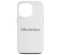 Offentlichkeit German Word Minimalist Serif Typography Case for iPhone 13 Pro