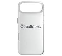 Offentlichkeit German Word Minimalist Serif Typography Case for iPhone Air