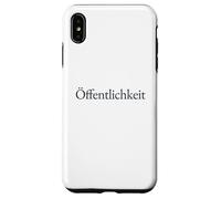 Offentlichkeit German Word Minimalist Serif Typography Case for iPhone XS Max