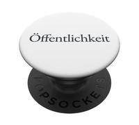 Offentlichkeit German Word Minimalist Serif Typography PopSockets Adhesive PopGrip