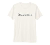 Offentlichkeit German Word Minimalist Serif Typography Premium T-Shirt