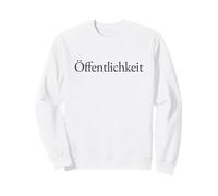 Offentlichkeit German Word Minimalist Serif Typography Sweatshirt