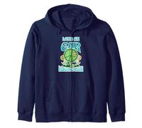 Offer a Listening Ear Reach Be Near Peace Symbol Message Zip Hoodie