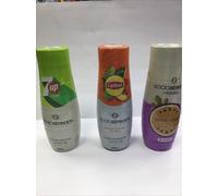 OFFER SodaStream Soda Mix 3 Bottles, Peach Ice Tea, 7UP Zero, Passion Fruit