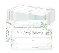 Offering Envelopes for Church 200pcs Tithes and Offering Cash Envelopes Donation Envelope Bill Size Checks Cash for Christian Religious Occasions Supplies (English)