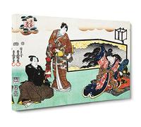 Offerings By Utagawa Kunisada Asian Japanese Canvas Wall Art Print Ready to Hang, Framed Picture for Living Room Bedroom Home Office Décor, 30x20 Inch (76x50 cm)