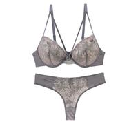 Offers of The Day Women's Bras Non Wired Minimizer Thin Underwear Push Up Seamless Brassiere Impact Support Soft Comfort Bras Spaghetti Straps Backless Gym Tops for Women UK Grey