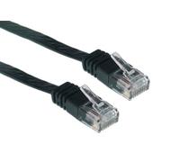 Offex Cat6 Flat Ethernet Patch Cable, 32 AWG, 6-Foot, Black (OF-10X8-62206)