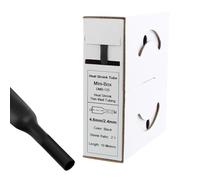 Offgridtec 10 m Heat Shrink Tube 4.8 mm > 2.4 mm Black Dispenser Box Workshop Car