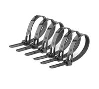 Offgridtec Reusable Self-Locking Cable Ties, 7.6mm x 150mm, Heat and Cold Resistant, Durable Multi-Purpose Cable Organizer for Indoor and Outdoor Use, Pack of 100, White